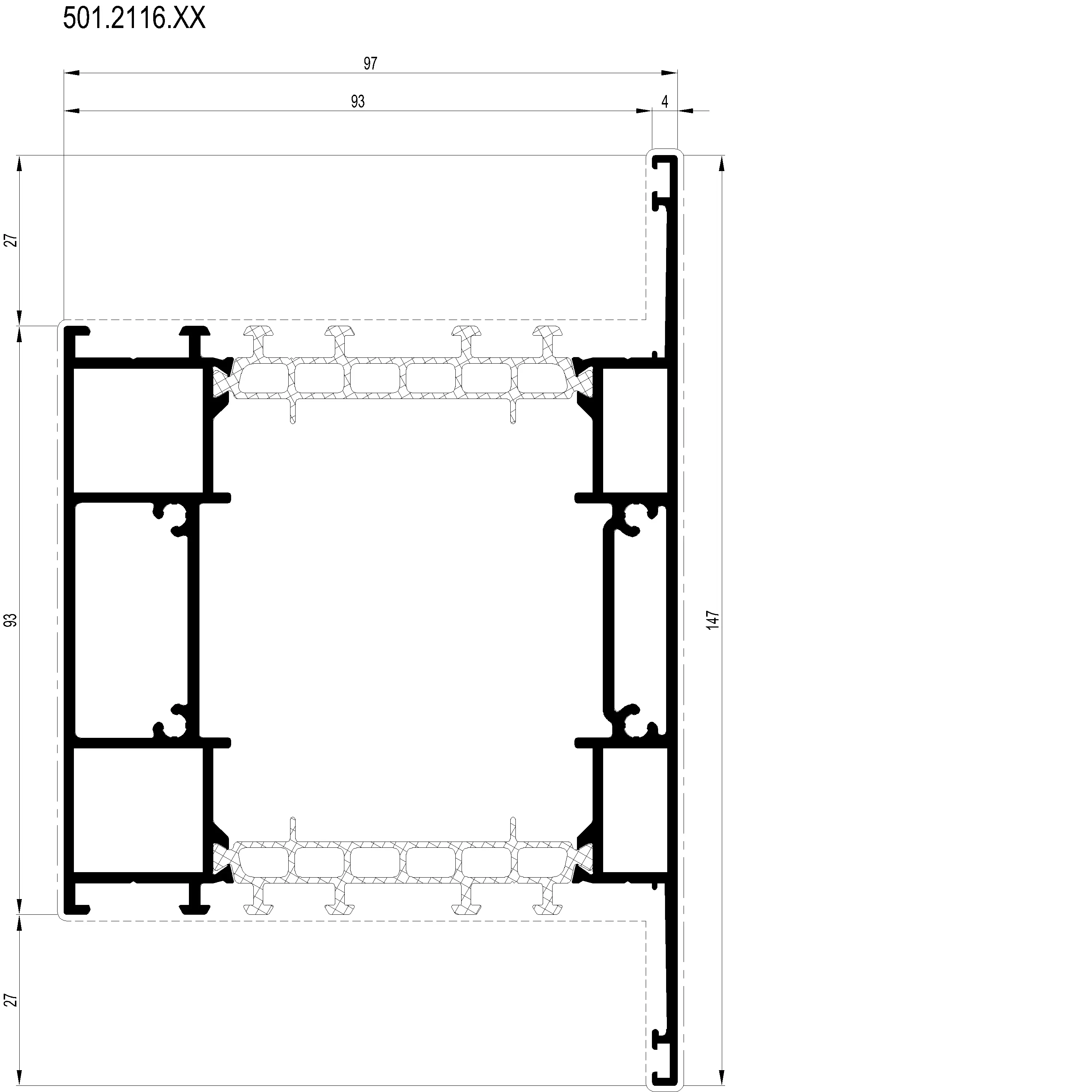 Зображення Перехідний профіль 147 мм [501.2116]
