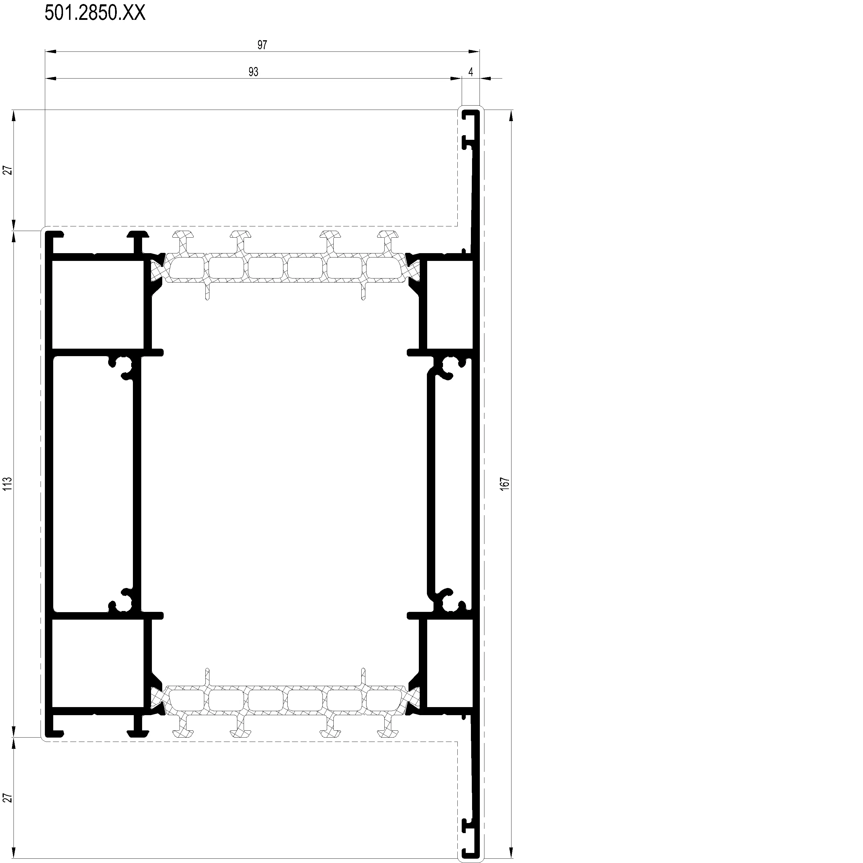 Зображення Перехідний профіль 167 мм [501.2850]