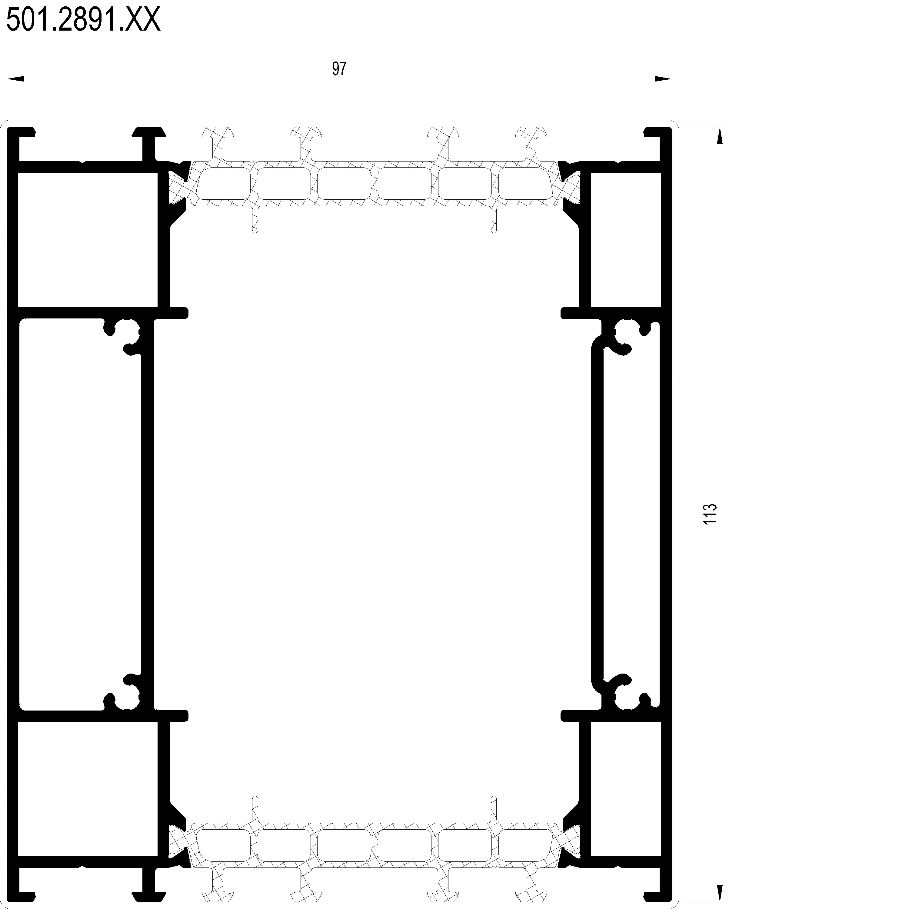 Зображення Розширюючий профіль 113 мм [501.2891]