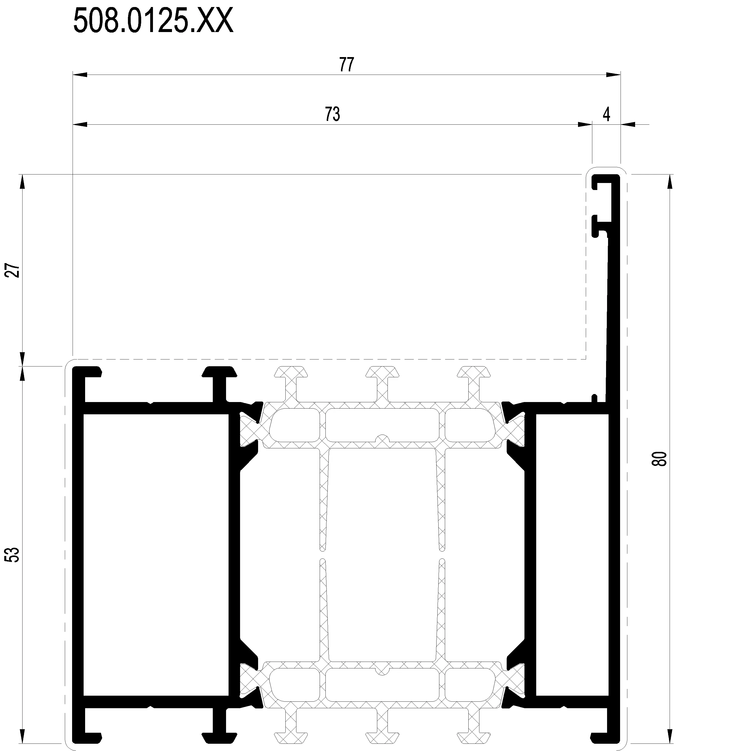 Зображення Зовнішня рама HI 80 мм [508.0125]