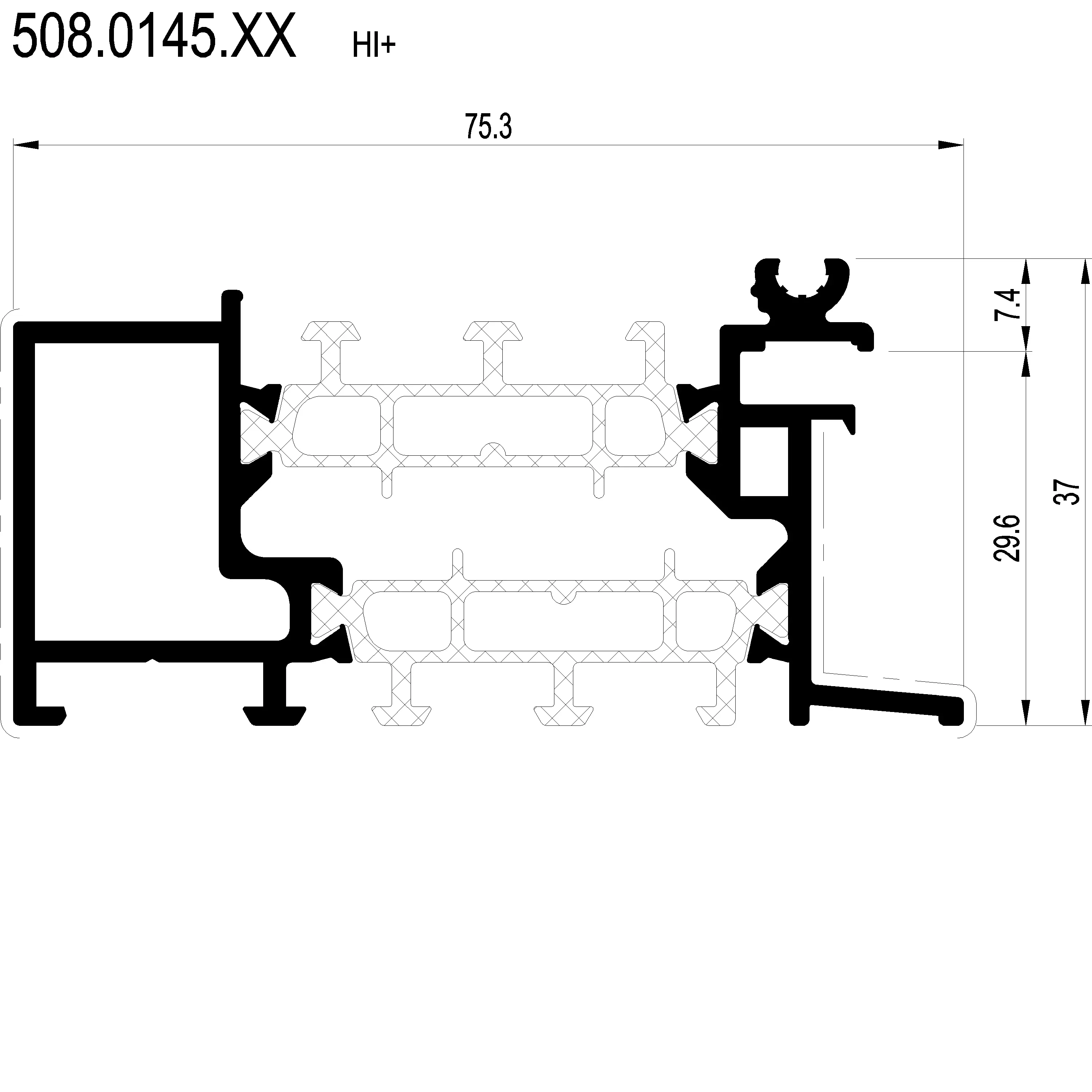 Зображення Профіль підвіконний HI [508.0145]