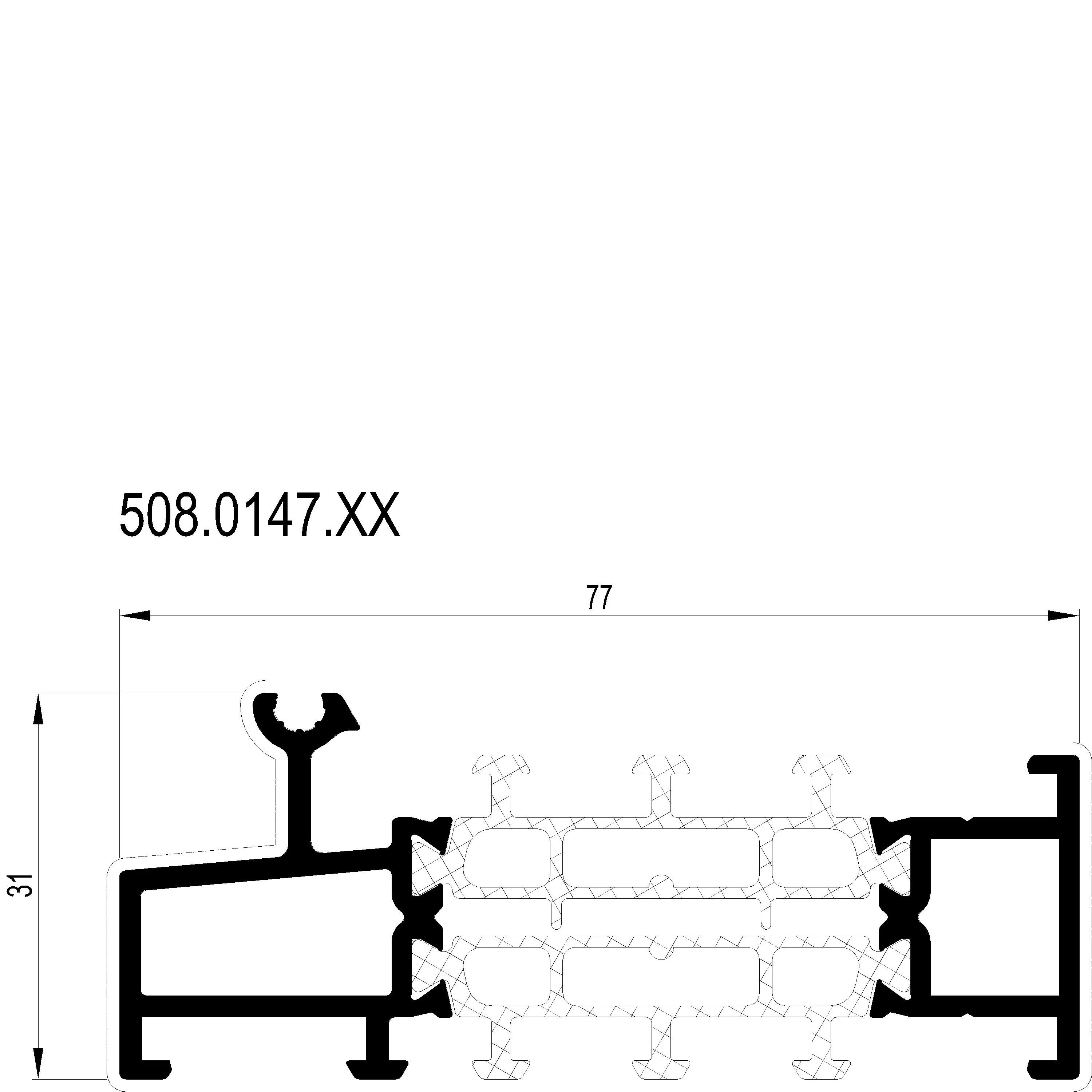Зображення Профіль підвіконний HI+ [508.0147]