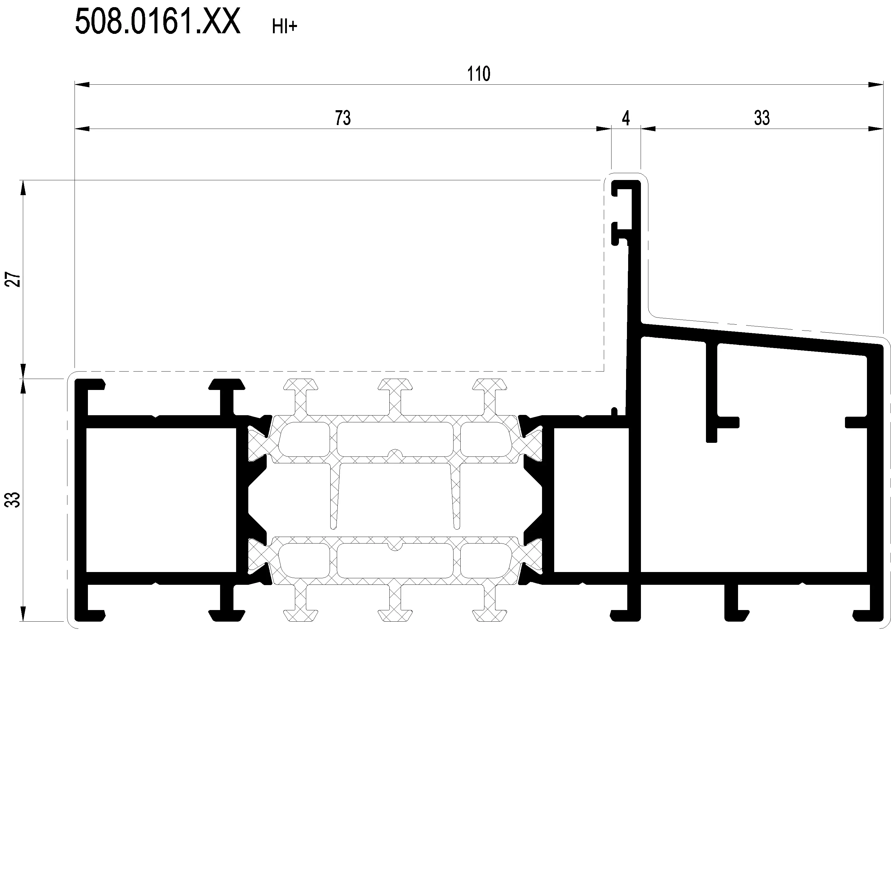 Зображення Зовнішня рама HI+ 110 мм [508.0161]