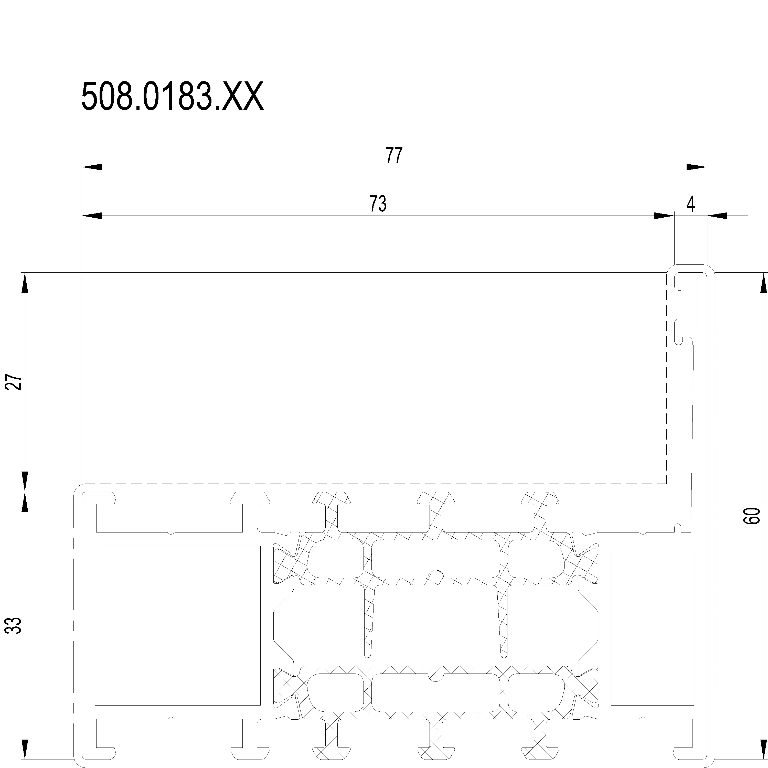 Зображення Зовнішня рама HI 60 мм [508.0183]