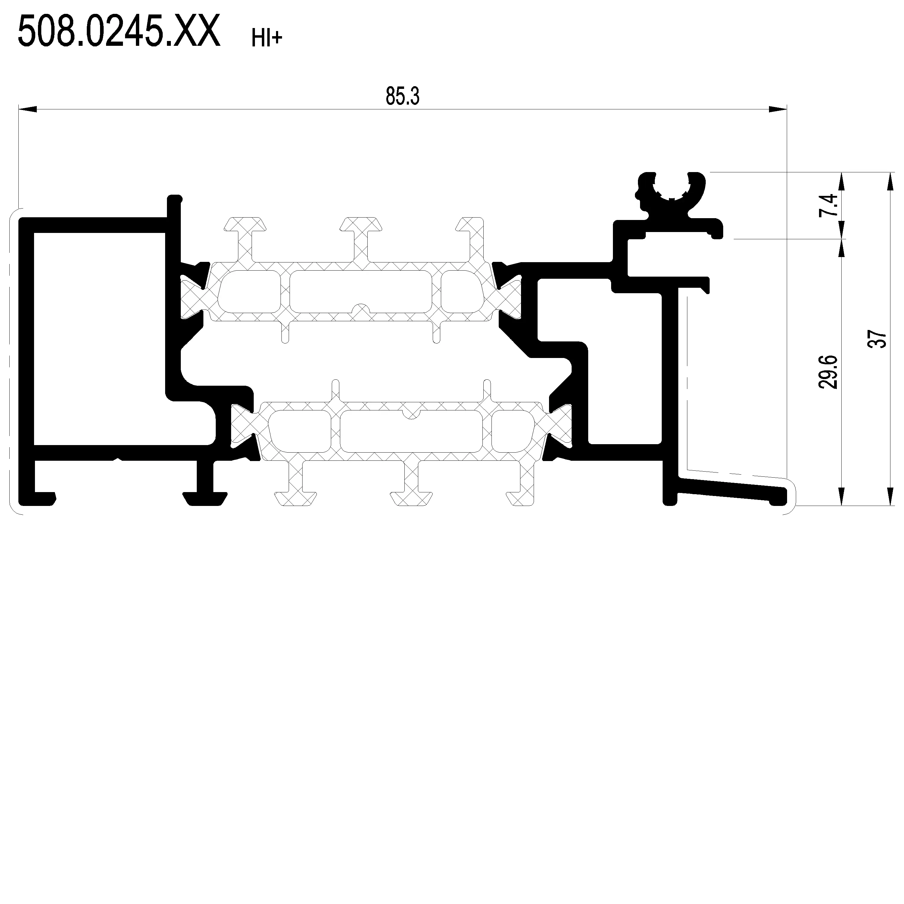 Зображення Профіль підвіконний HI [508.0245]