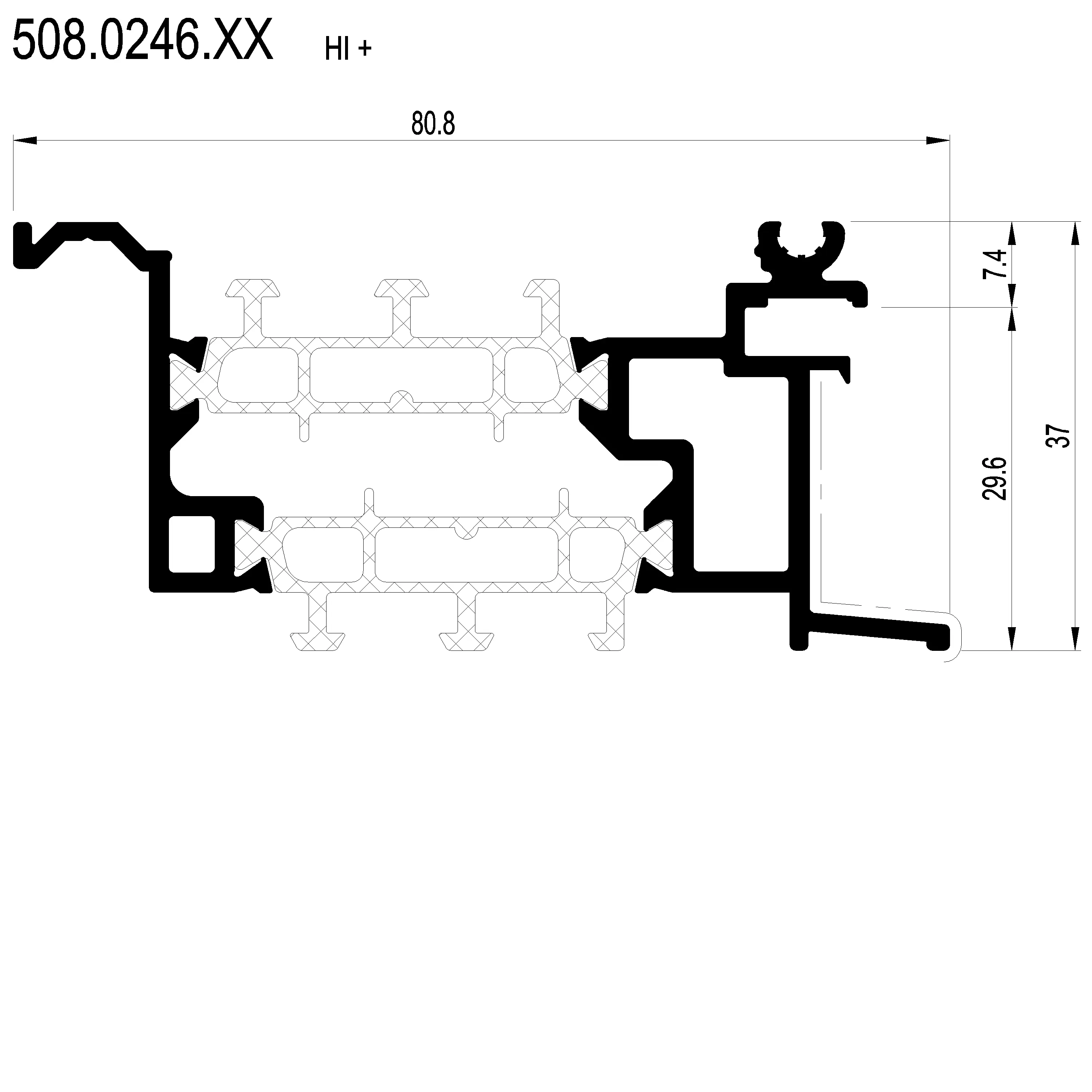 Зображення Профіль підвіконний HI [508.0246]