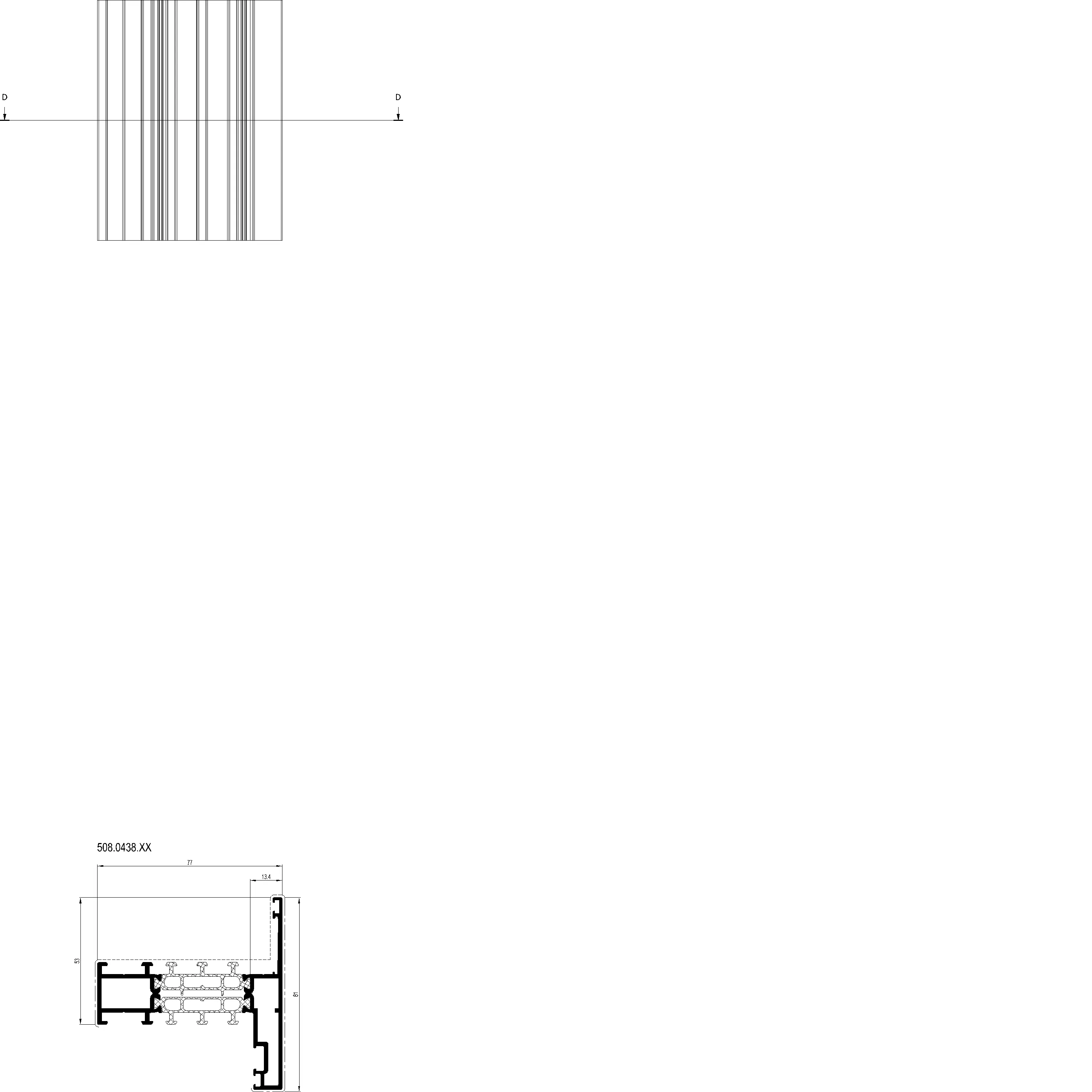 Зображення Зовнішня рама з прихованим дренажем [508.0438]