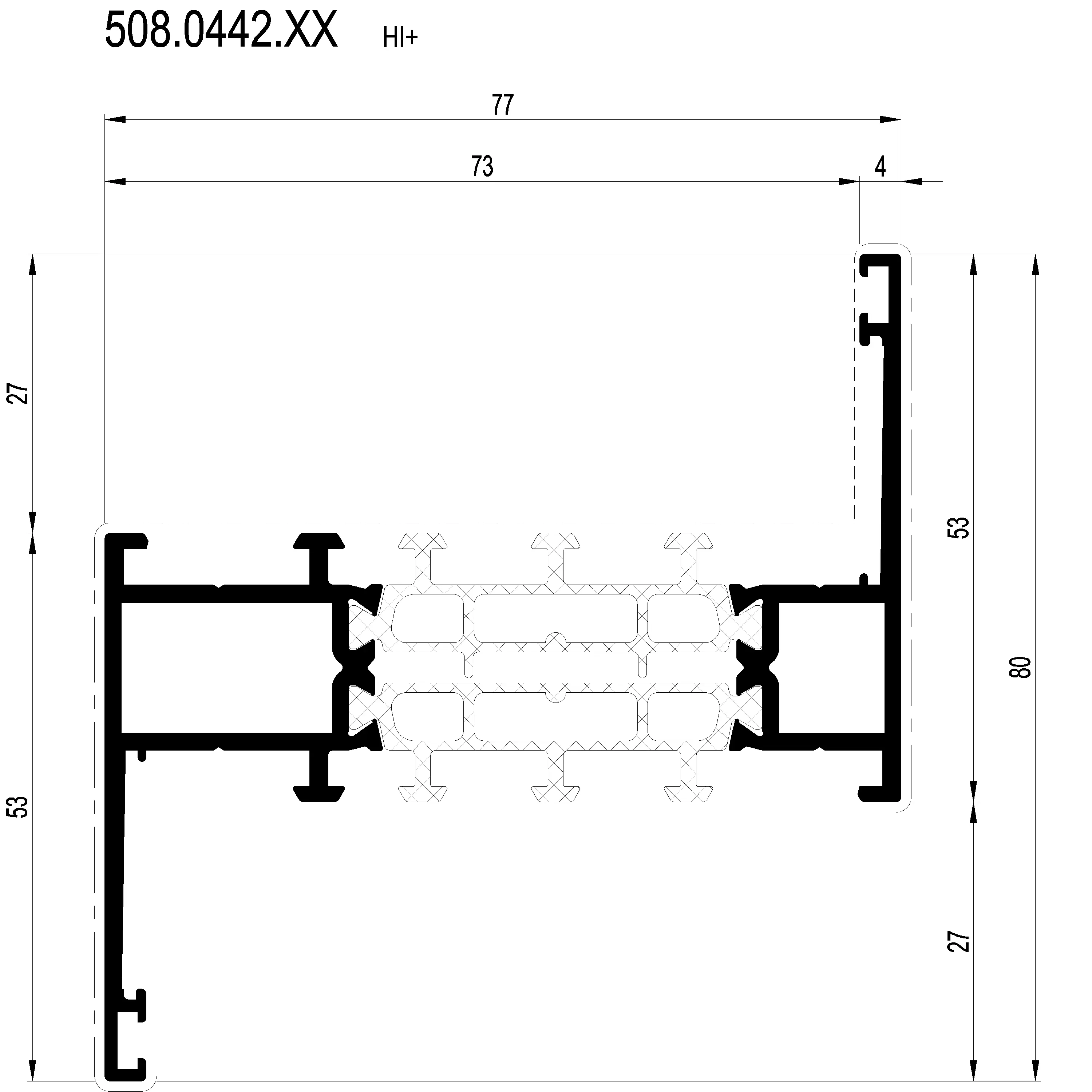 Зображення Z-Профіль HI 80 мм [508.0442]