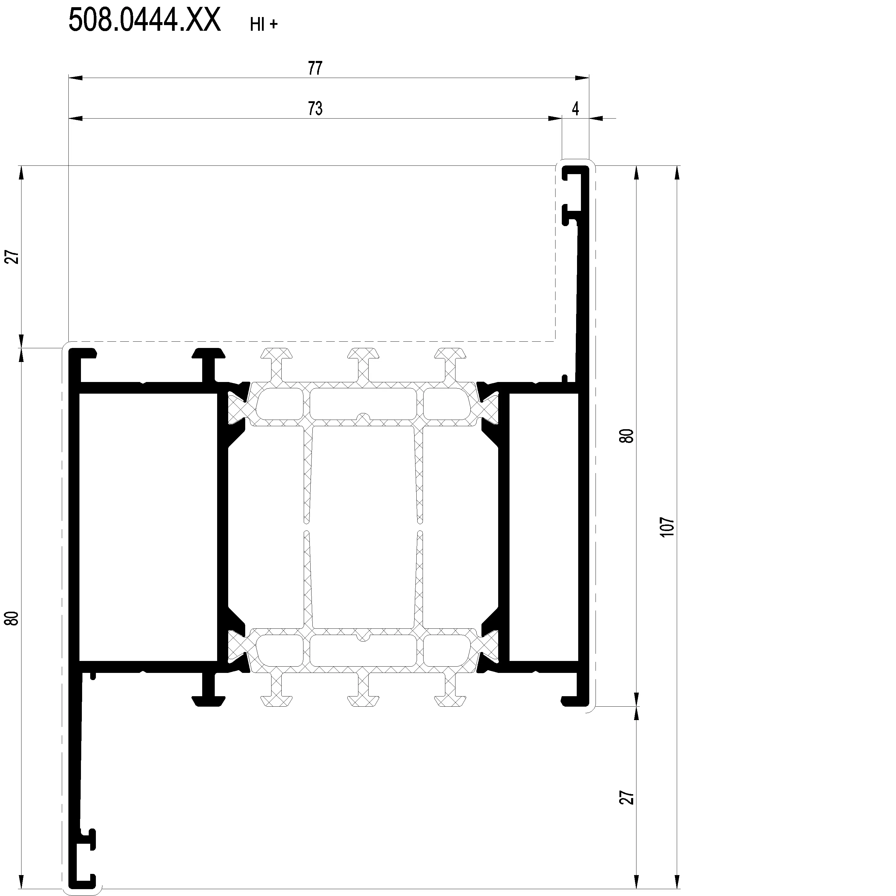Зображення Z-Профіль HI 107 мм [508.0444]