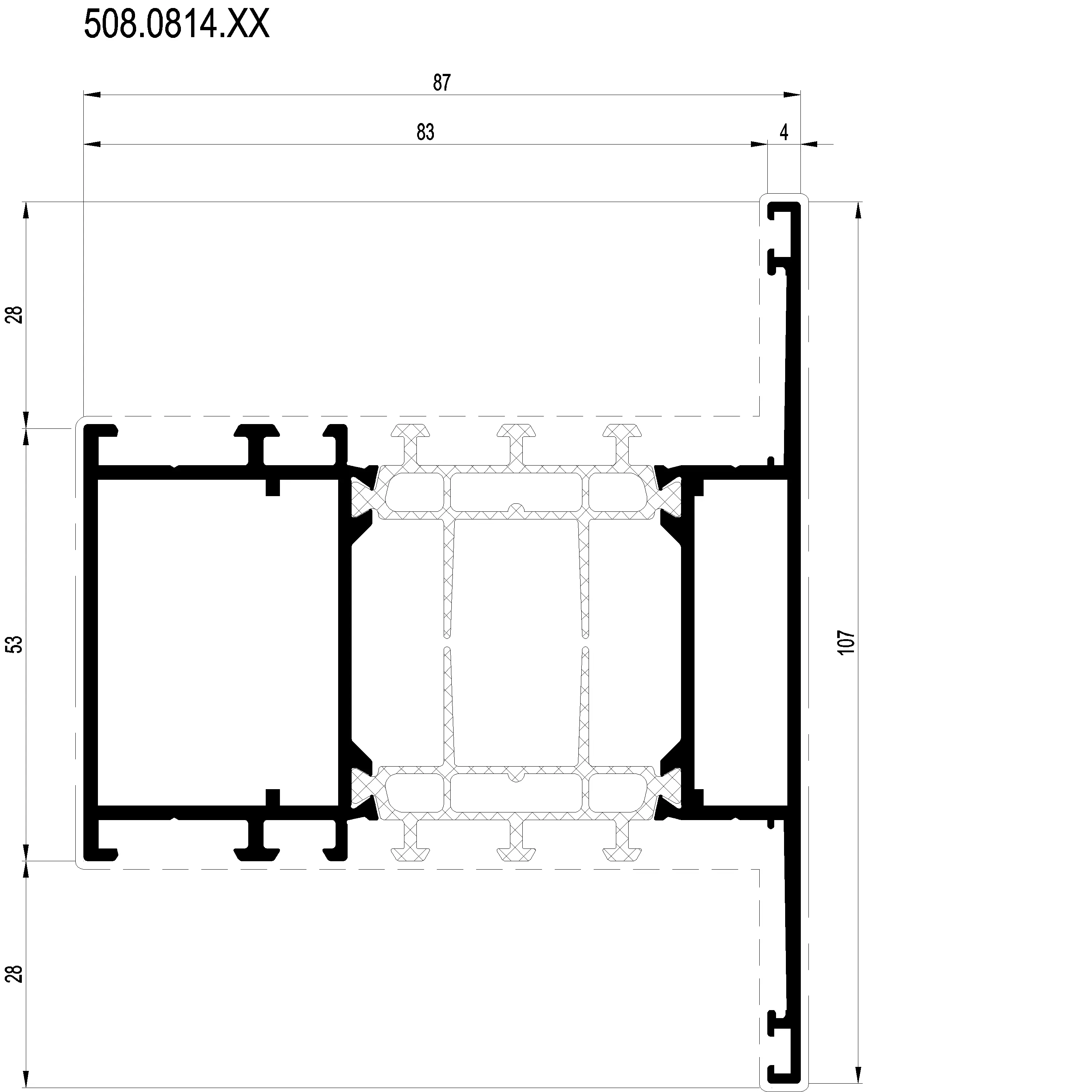 Зображення Перехідний профіль 107 мм [508.0814]
