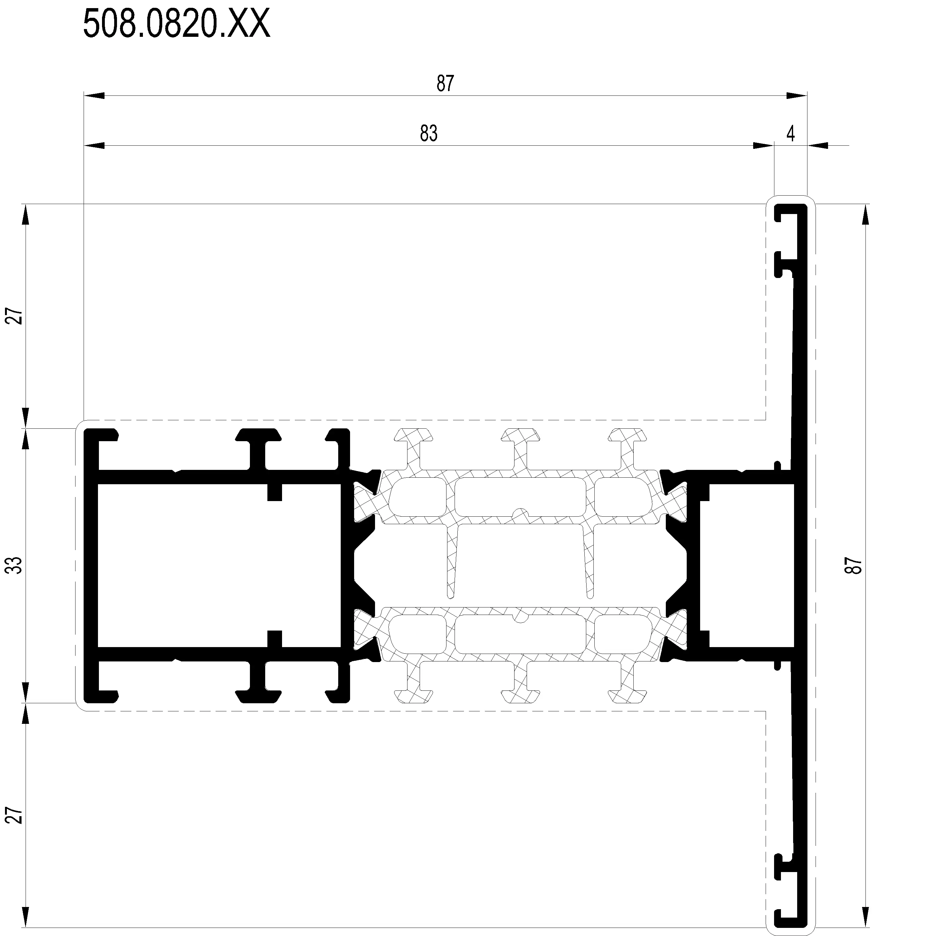 Зображення Перехідний профіль 87 мм [508.0820]