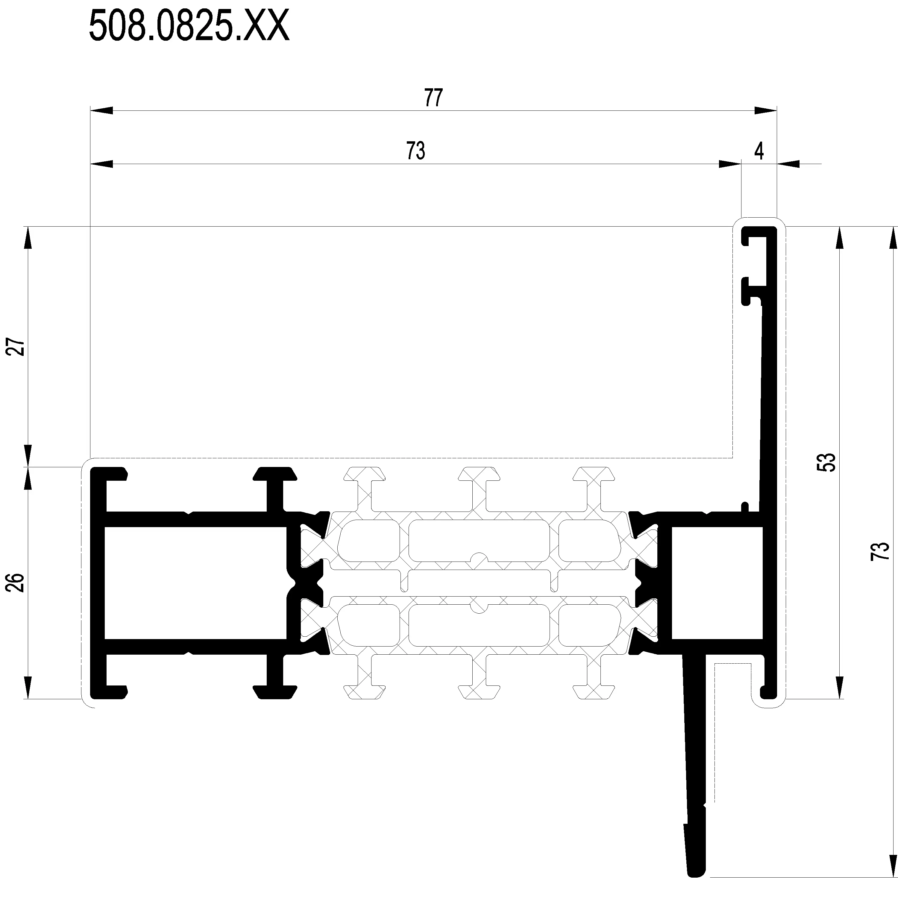 Зображення Зовнішня фасадна рама HI+ [508.0825]