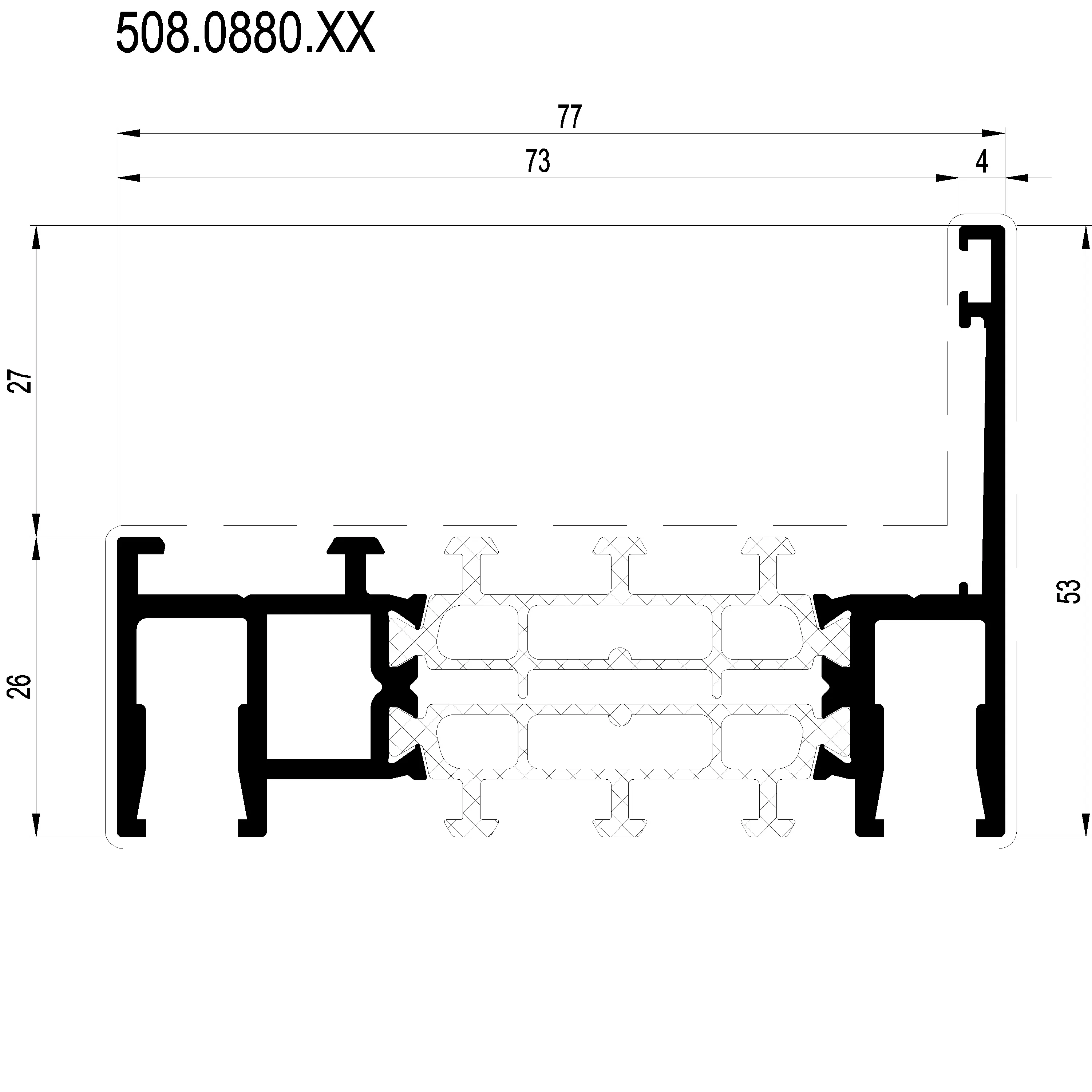 Зображення Профіль розширення 53 мм [508.0880]