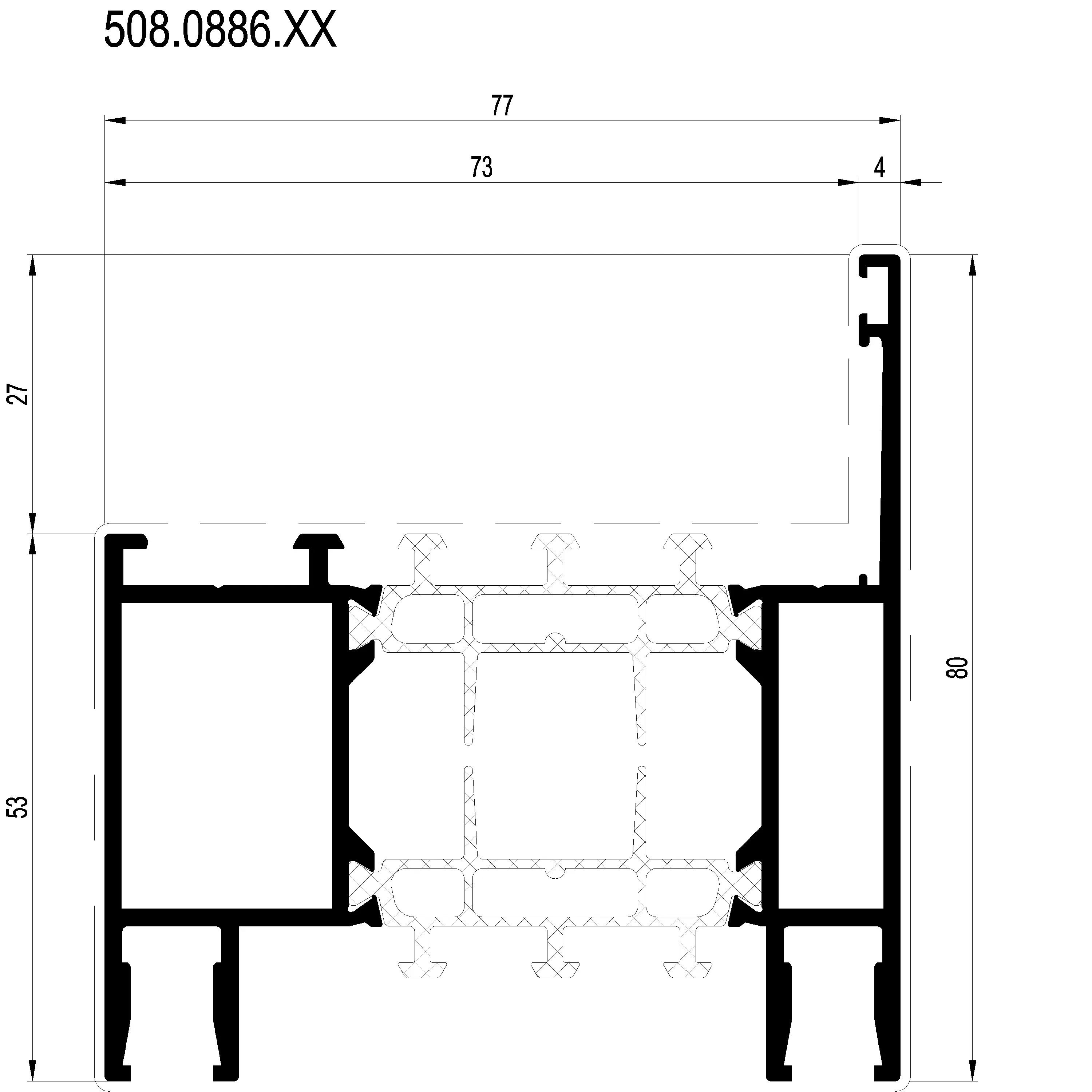 Зображення Профіль розширення 80 мм [508.0886]