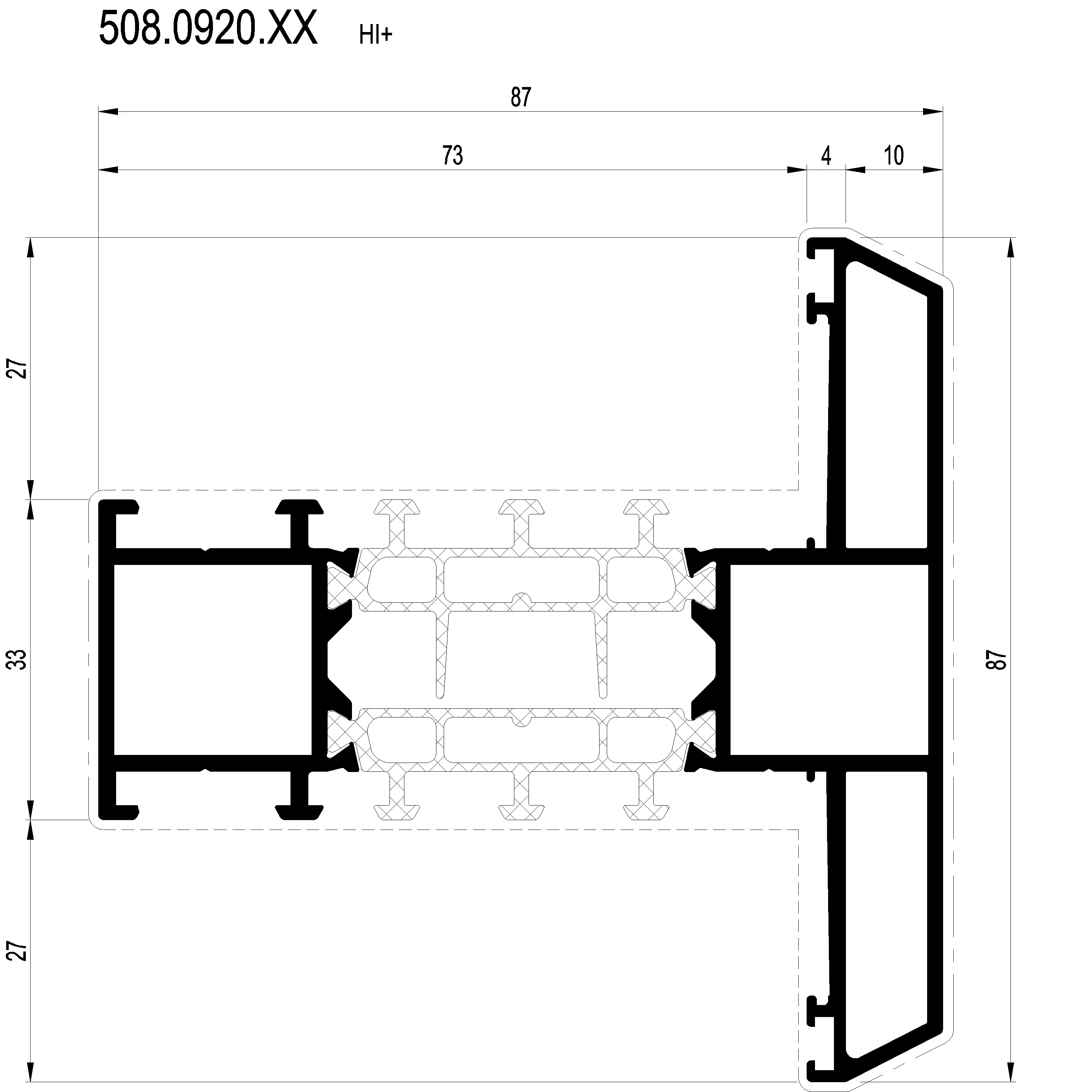 Зображення Перехідний профіль 87 мм [508.0920]