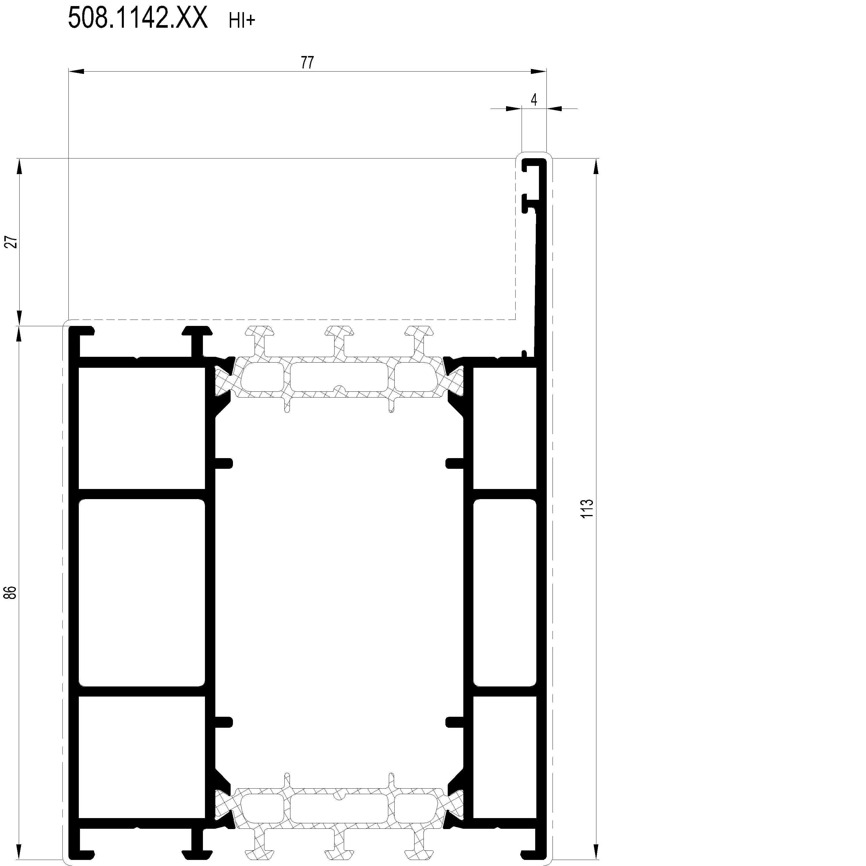 Зображення Зовнішня рама HI 113 мм [508.1142]