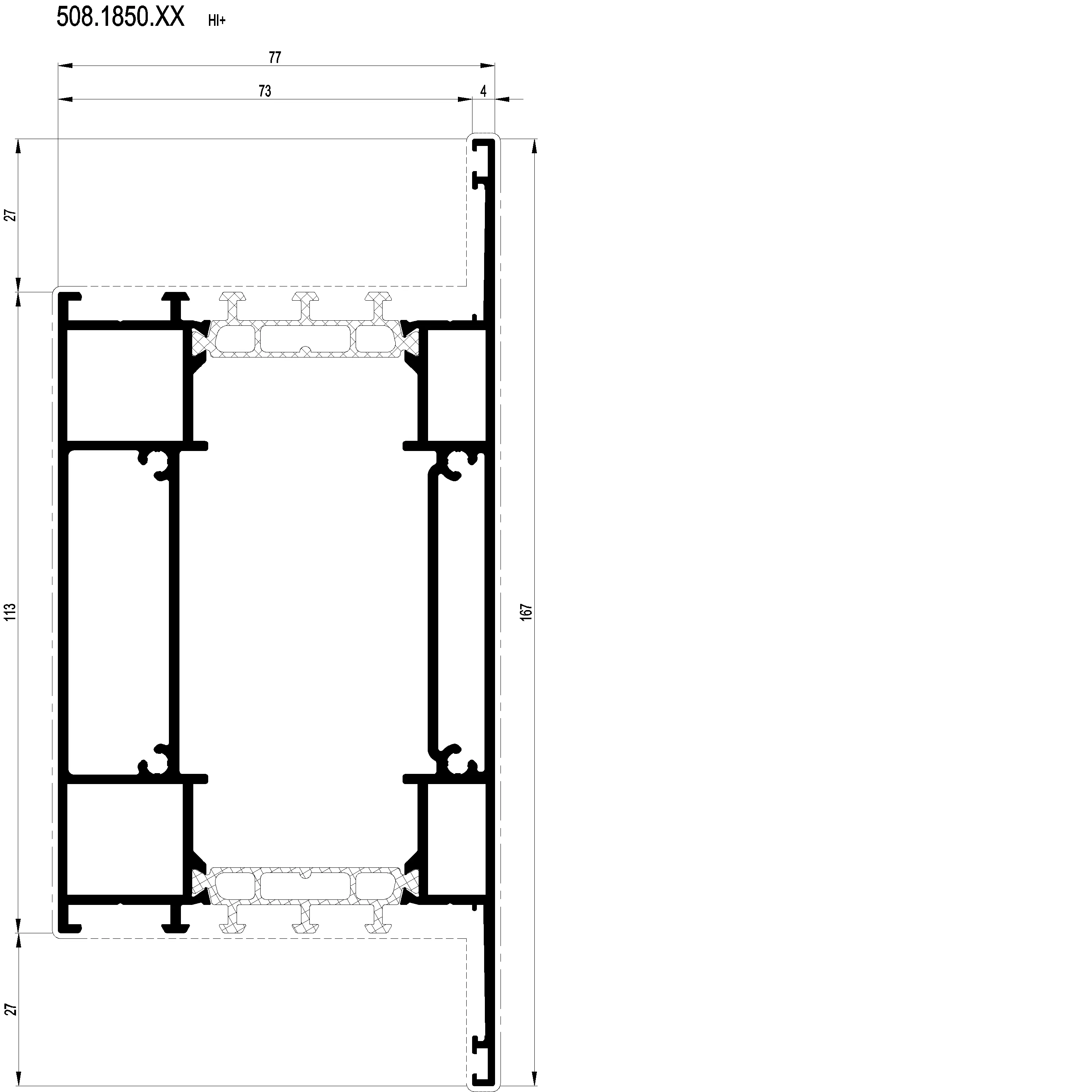 Зображення TRANSOM HI+ 167 мм [508.1850]