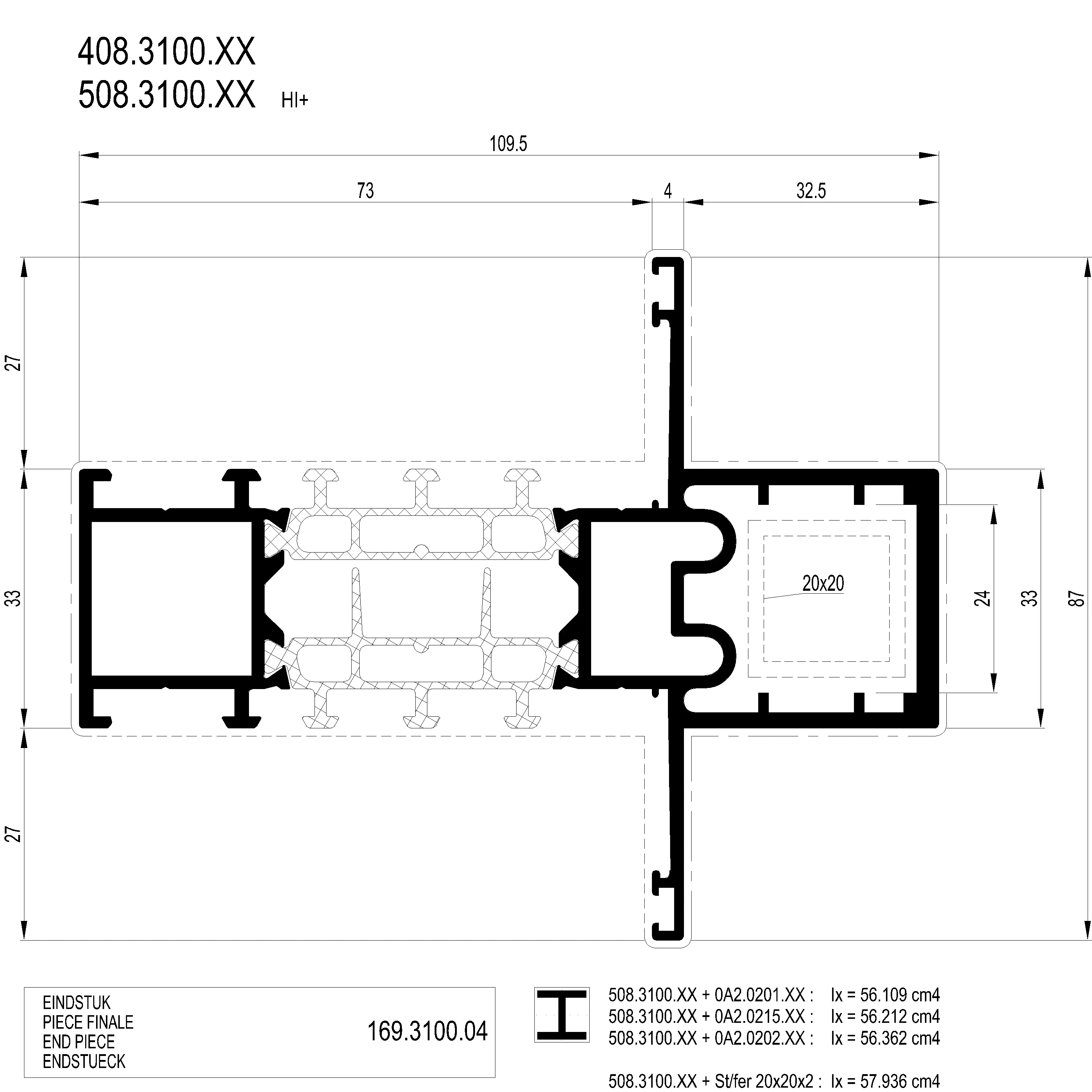 Зображення Перехідний підсилюючий профіль [508.3100]