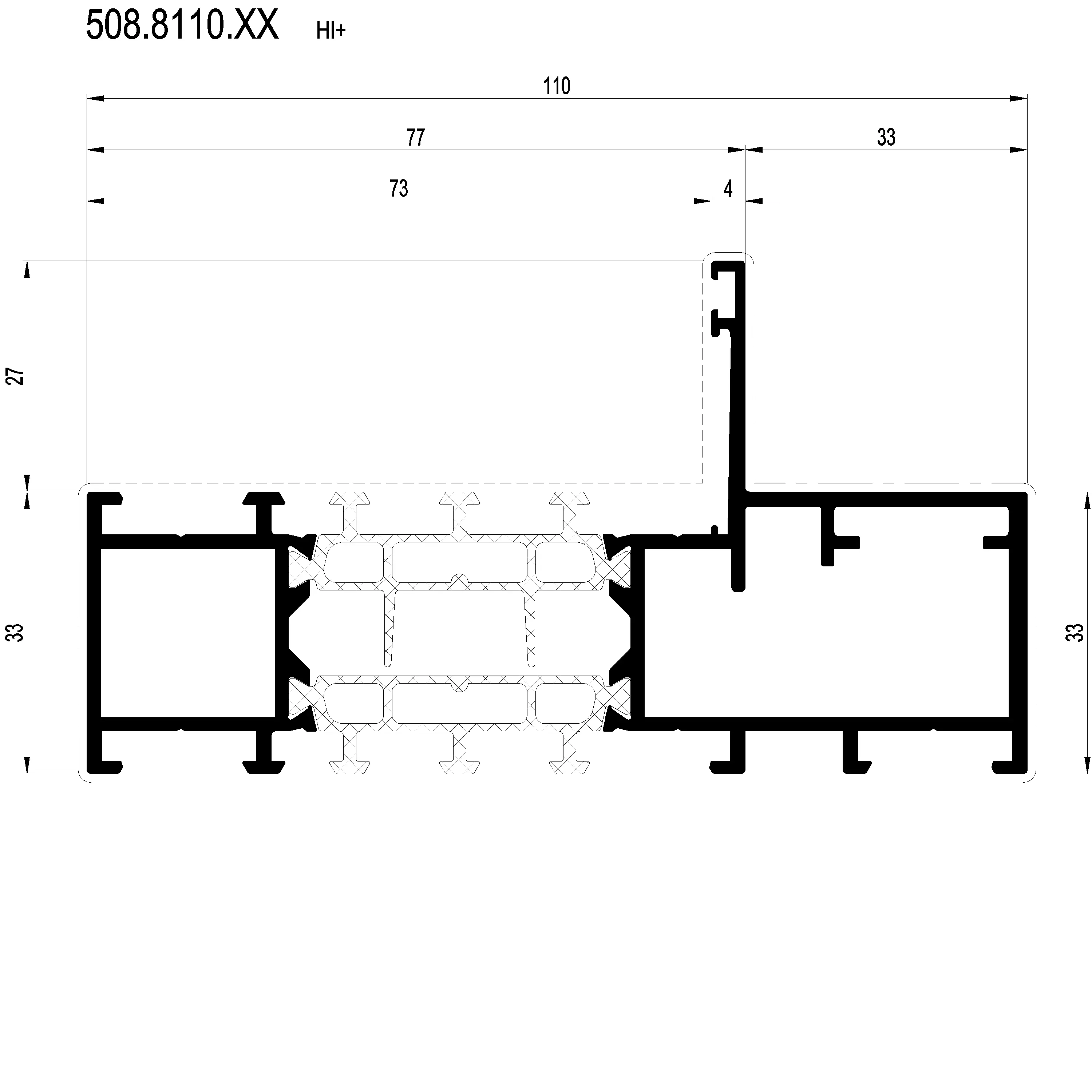 Зображення Зовнішня рама HI 110 мм [508.8110]