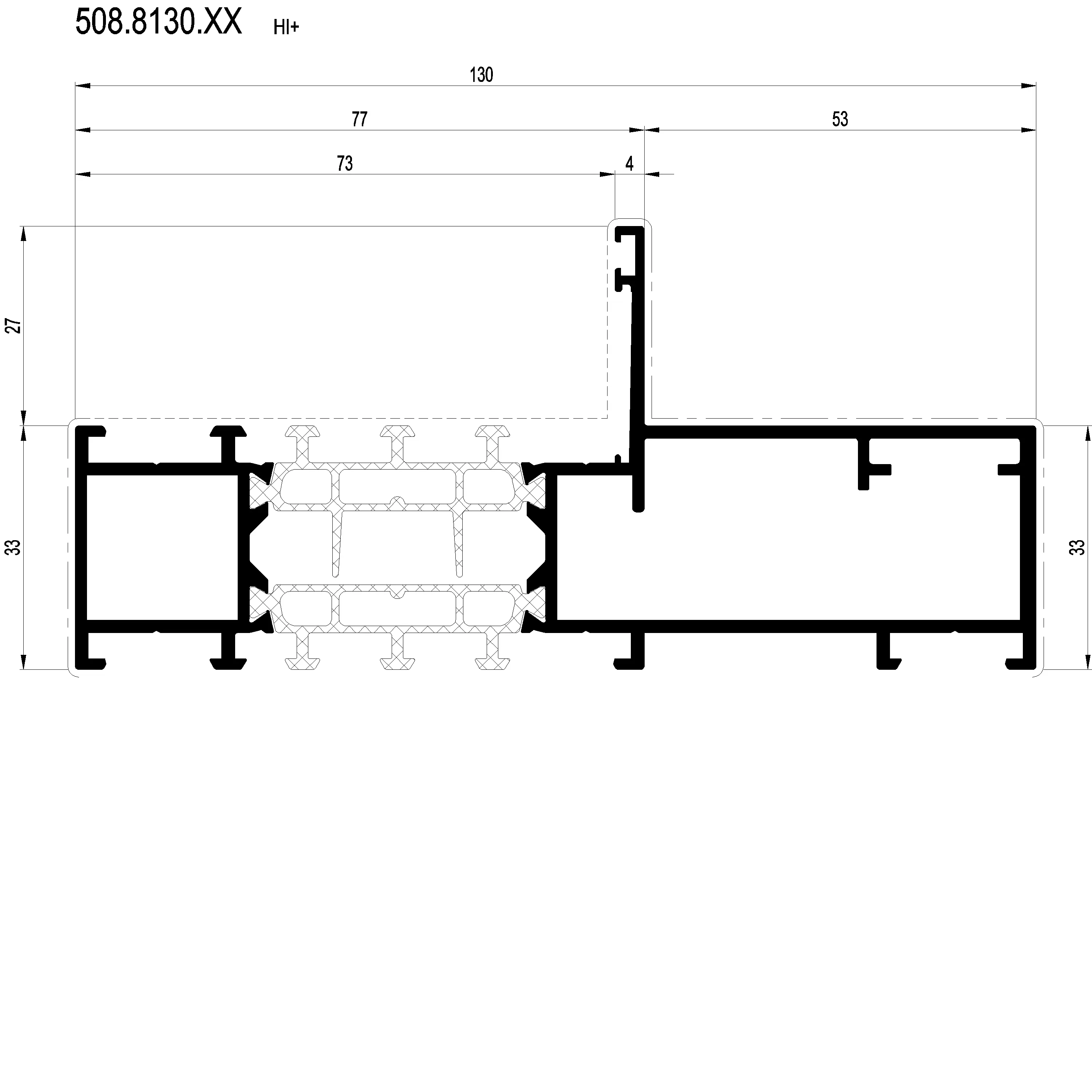 Зображення Зовнішня рама HI 130 мм [508.8130]