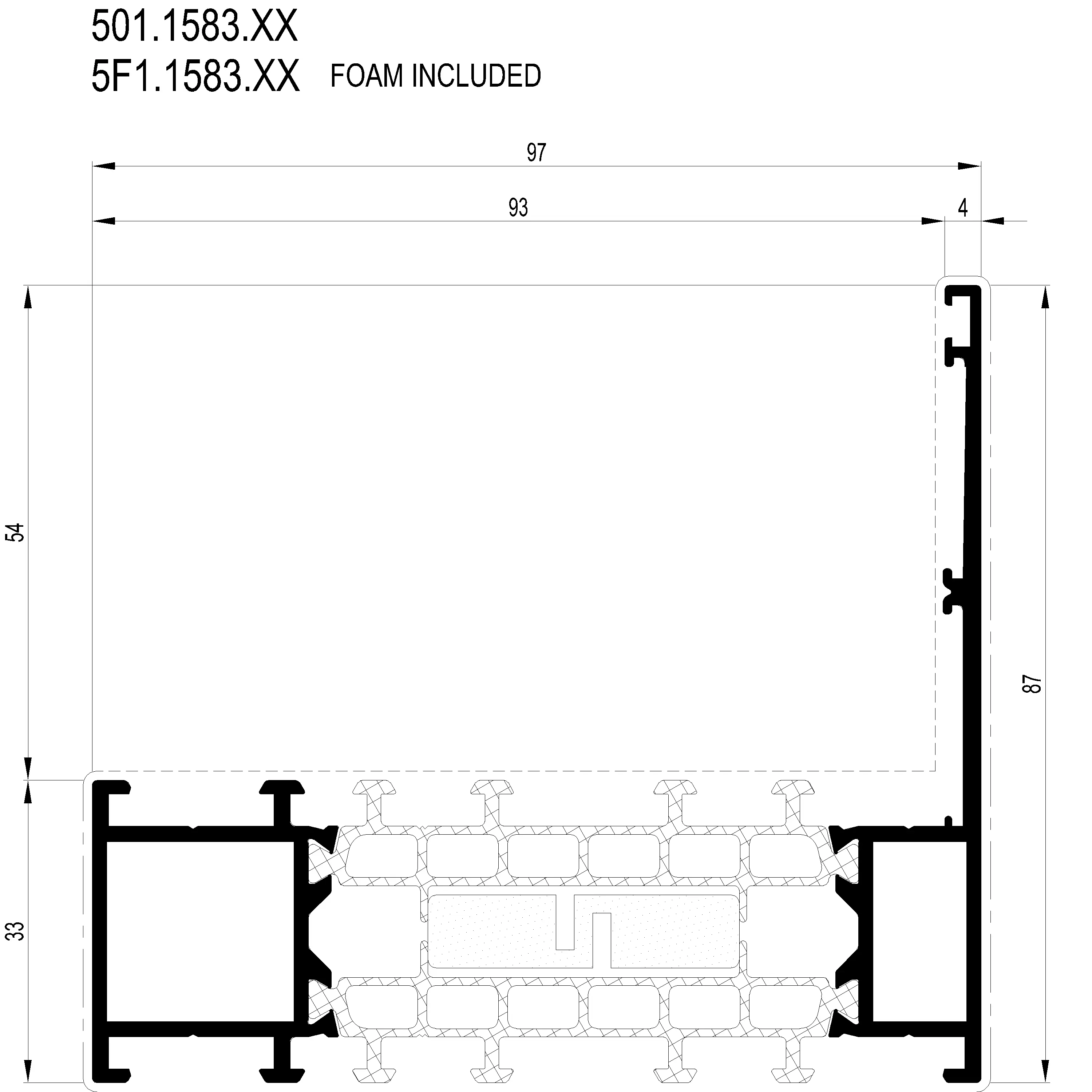 Зображення Зовнішня рама 87 мм [5F1.1583]