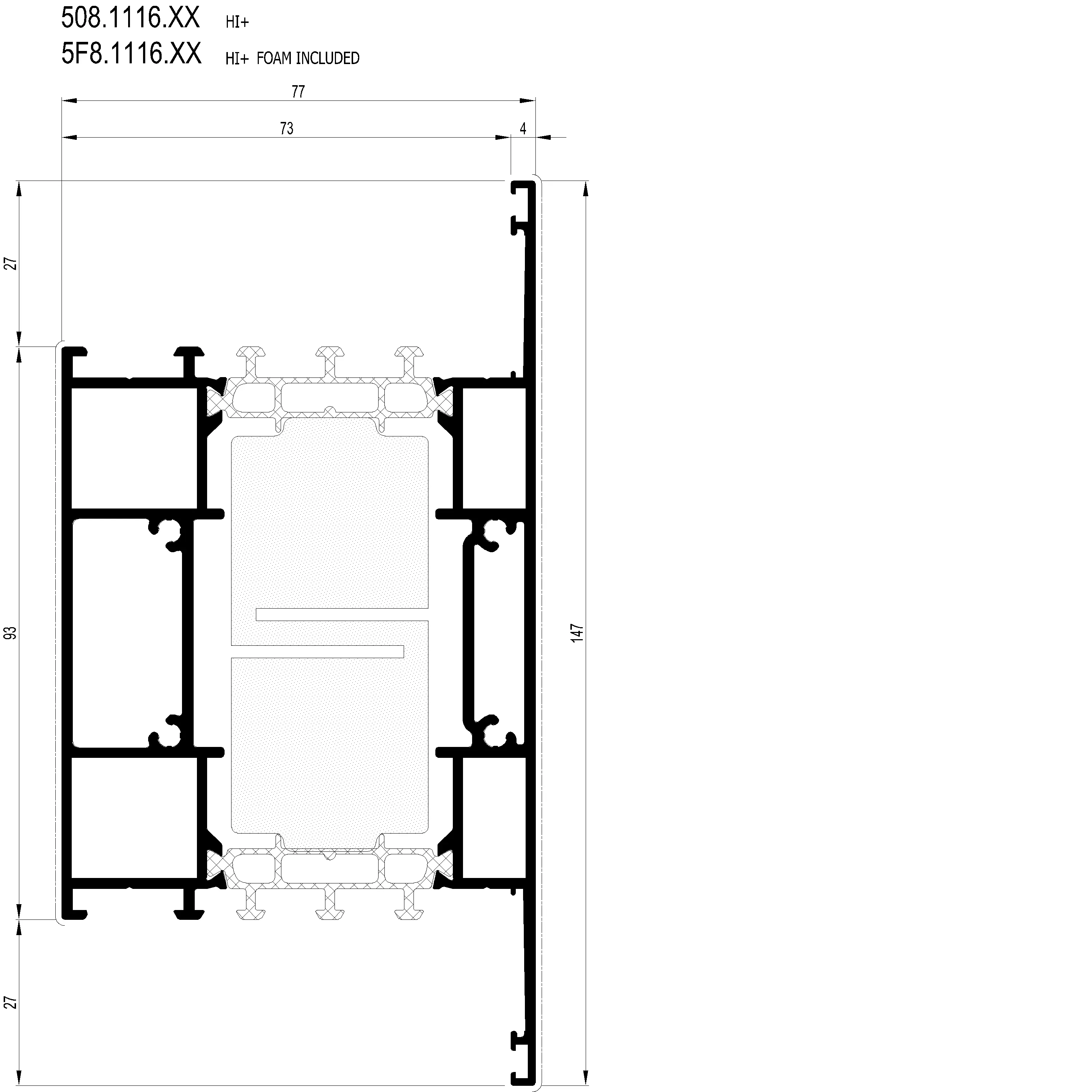 Зображення Перехідний профіль 147 мм [5F8.1116]