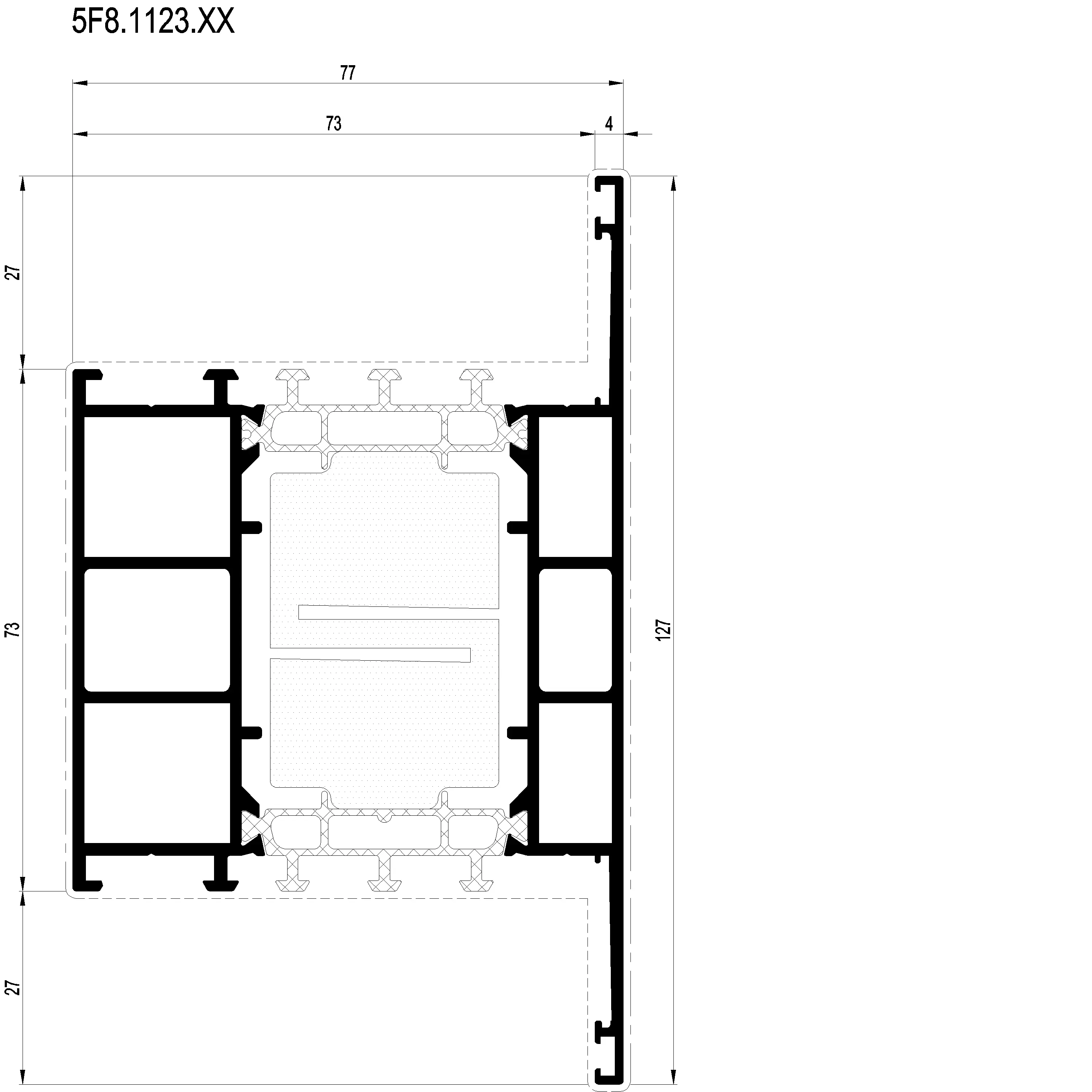 Зображення Перехідний профіль HI 127 мм [5F8.1123]