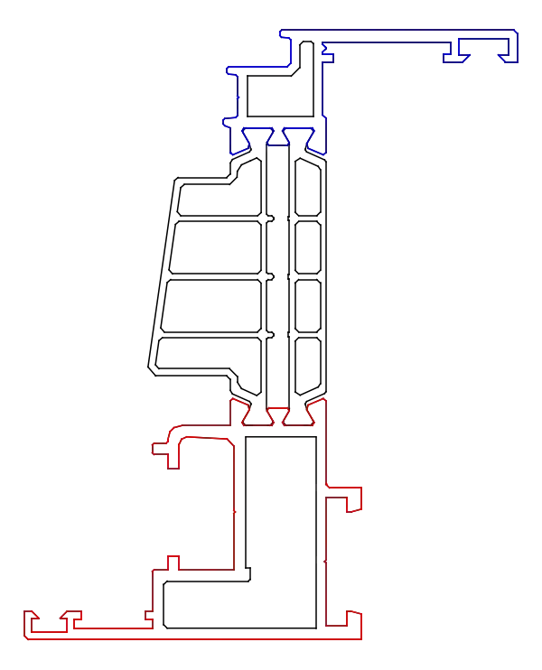 Зображення Стулка віконна 47,5 мм (фурнітура ПВХ) [K528711]
