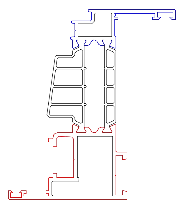 Зображення Стулка віконна 53,5 мм (фурнітура ПВХ) [K528712]