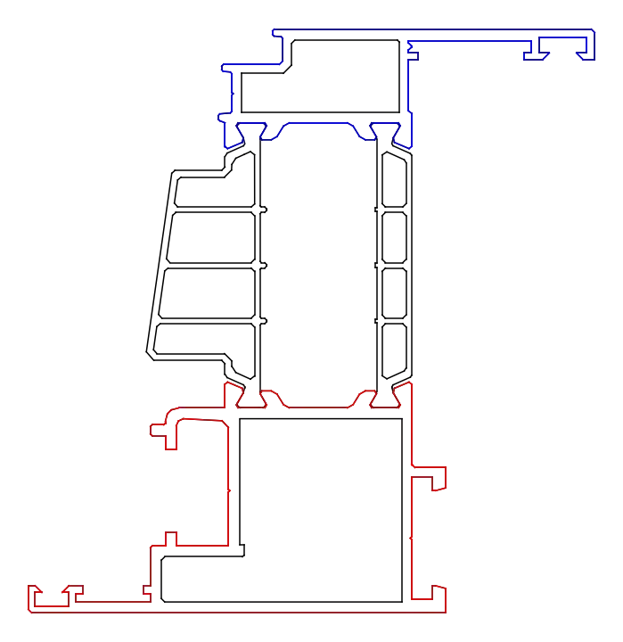 Зображення Стулка віконна 61,5 мм (фурнітура ПВХ) [K528713]