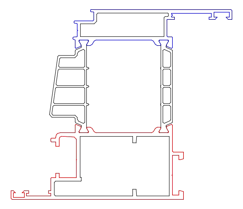 Зображення Стулка віконна 78 мм (фурнітура ПВХ) [K528714]