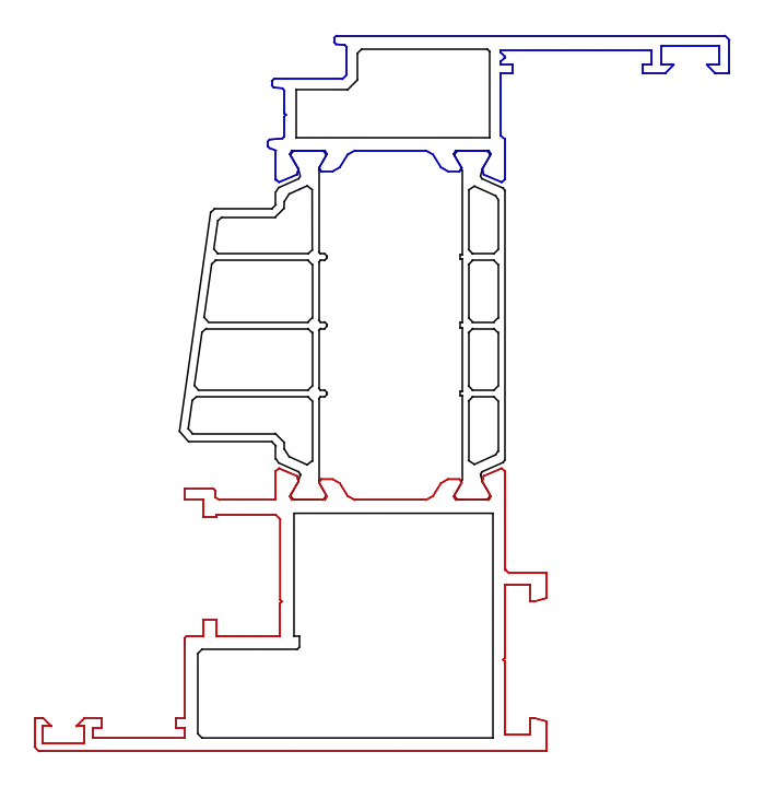 Зображення Стулка віконна 61,5 мм (фурнітура ПВХ - 13 мм) [K528717]
