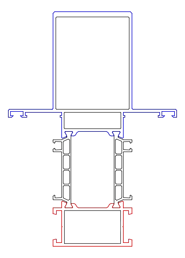 Зображення Імпост посилений 94,5/55 мм [K528671]