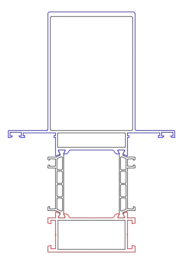 Зображення Імпост посилений 105,5/75 мм [K528675]