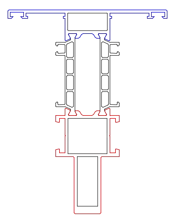 Зображення Імпост посилений зсередини 83,5/30 мм [K528678]