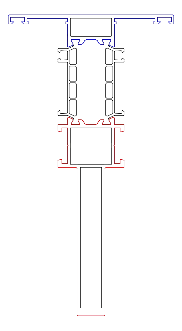 Зображення Імпост посилений зсередини 83,5/75 мм [K528680]