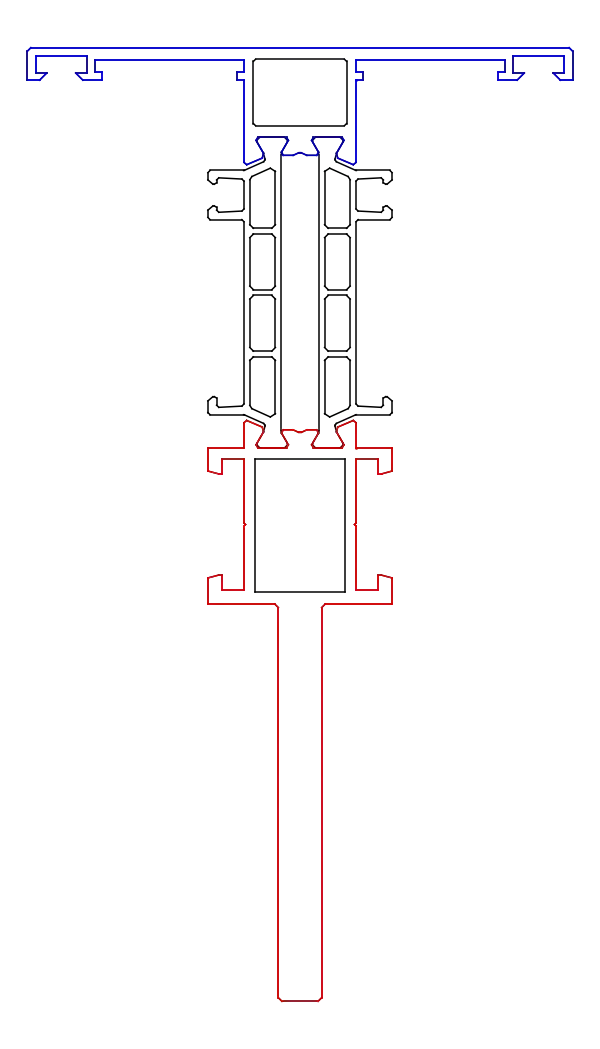 Зображення Імпост посилений зсередини 75,5/55 мм [K528691]
