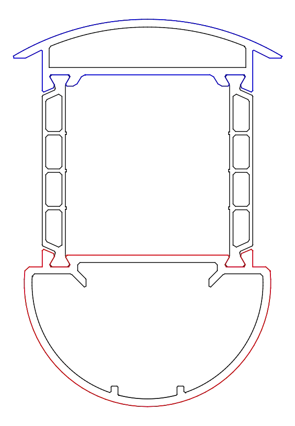 Зображення Імпост з регулюючим кутом 100°-170° [K528606]