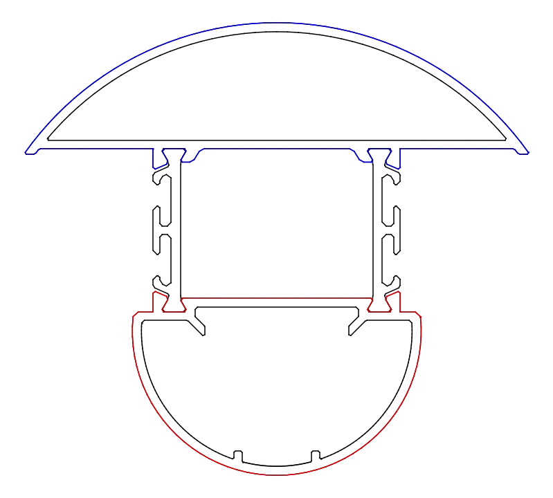Зображення Імпост з регулюючим кутом 100°-170° [K528607]