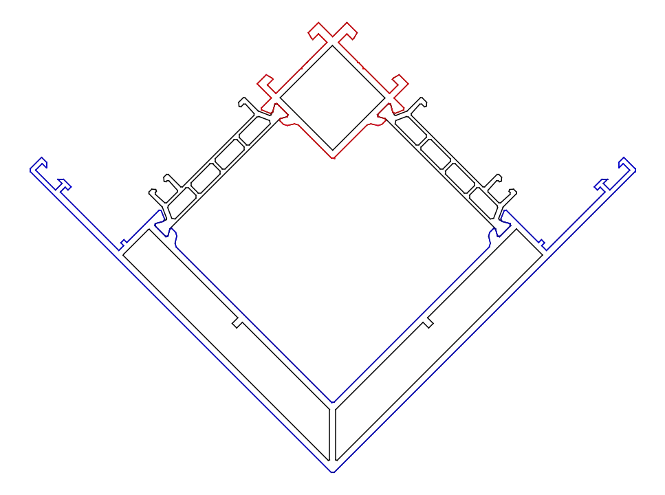 Зображення Імпост кутовий 90° [K528609]