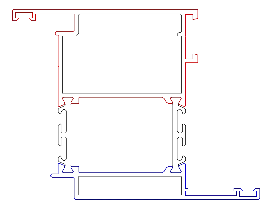 Зображення Стулка дверей делатаційна 75 мм [K528745]