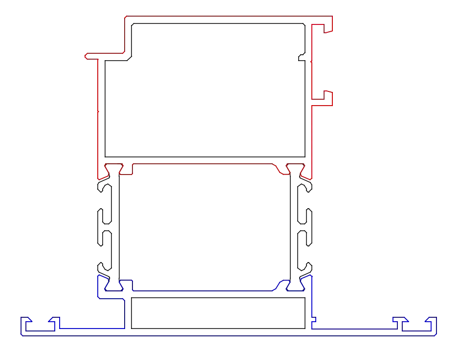 Зображення Стулка дверей делатаційна 100 мм [K528747]