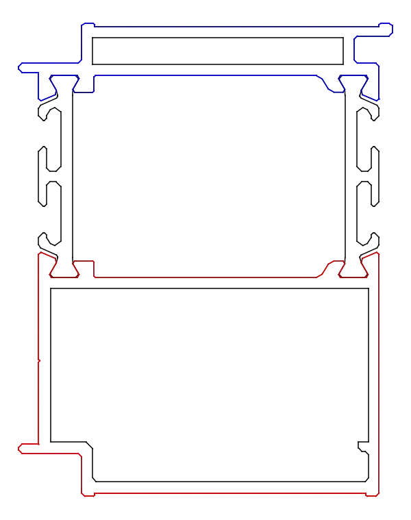 Зображення Стулка делатаційна панельних дверей 45 мм [K528763]