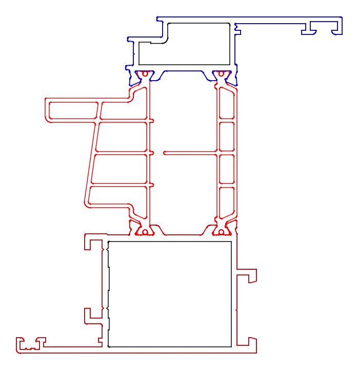 Зображення Стулка дверей 61,5 мм (SI) [K730043]