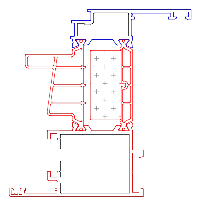 Зображення Стулка дверей 61,5 мм (AERO) [K830043]