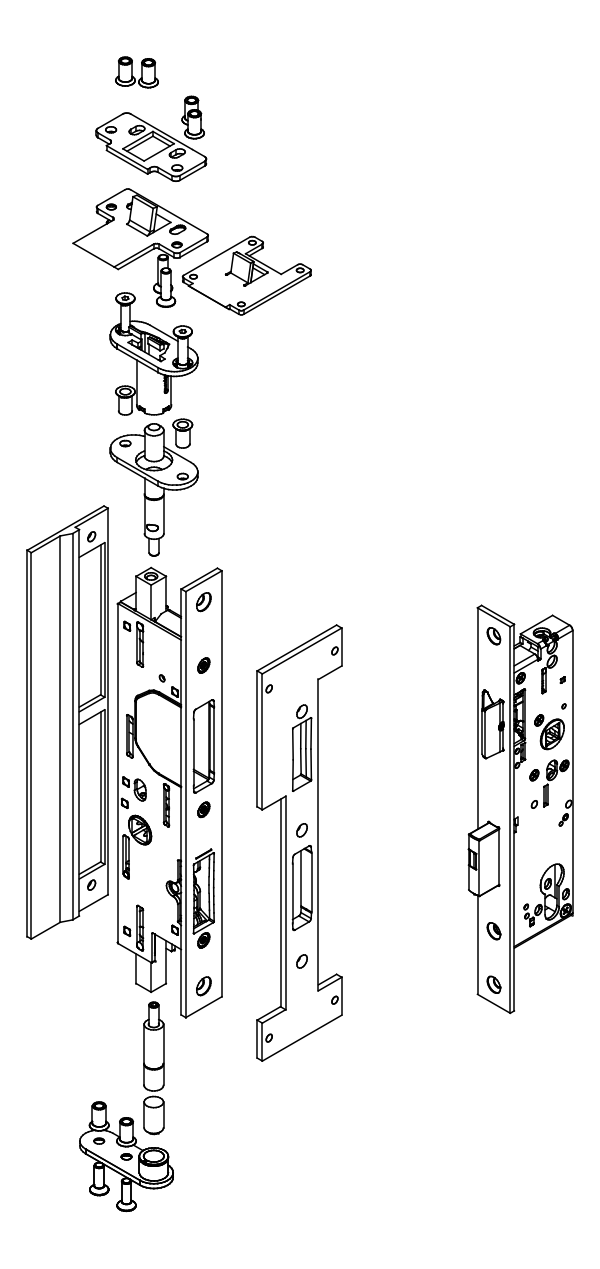 Зображення ESCO - Комплект аварійного виходу SysteQ-S-15 - функція B, лівий [80509620]