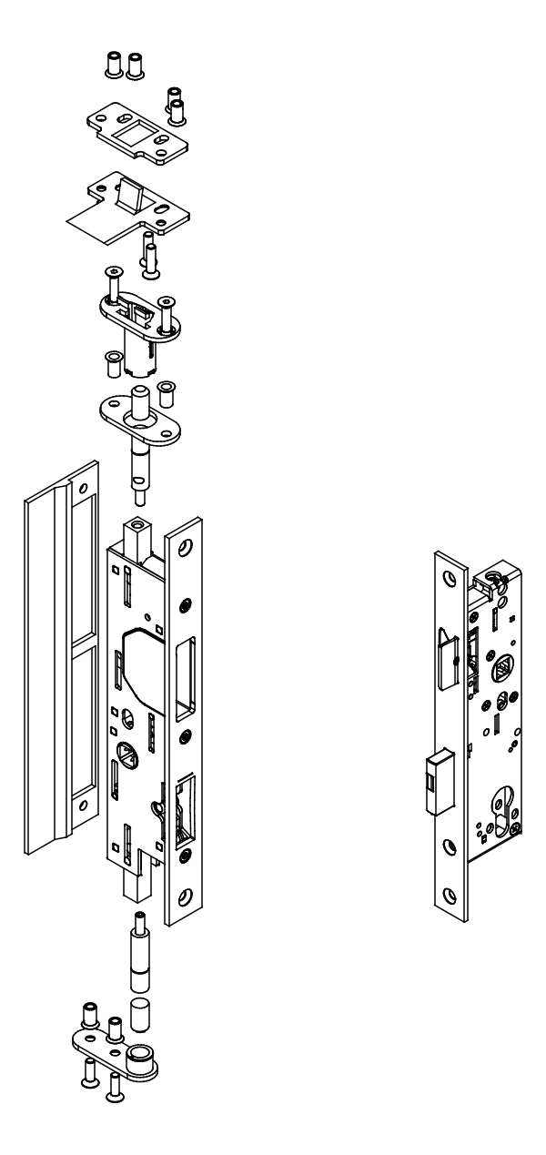 Зображення ESCO - Комплект аварійного виходу SysteQ-S-15 - функція D, правий [80512120]