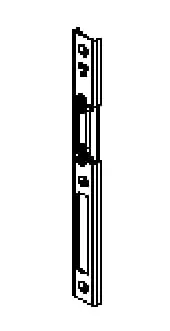 Зображення Планка запiрна, під замок ALU 24U6 [6-37367-01-R]