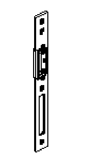 Зображення Планка запiрна, під замок ALU 24x3 [6-37368-01-L]