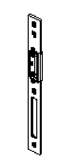 Зображення Планка запiрна, під замок ALU 24x3 [6-37368-01-R]